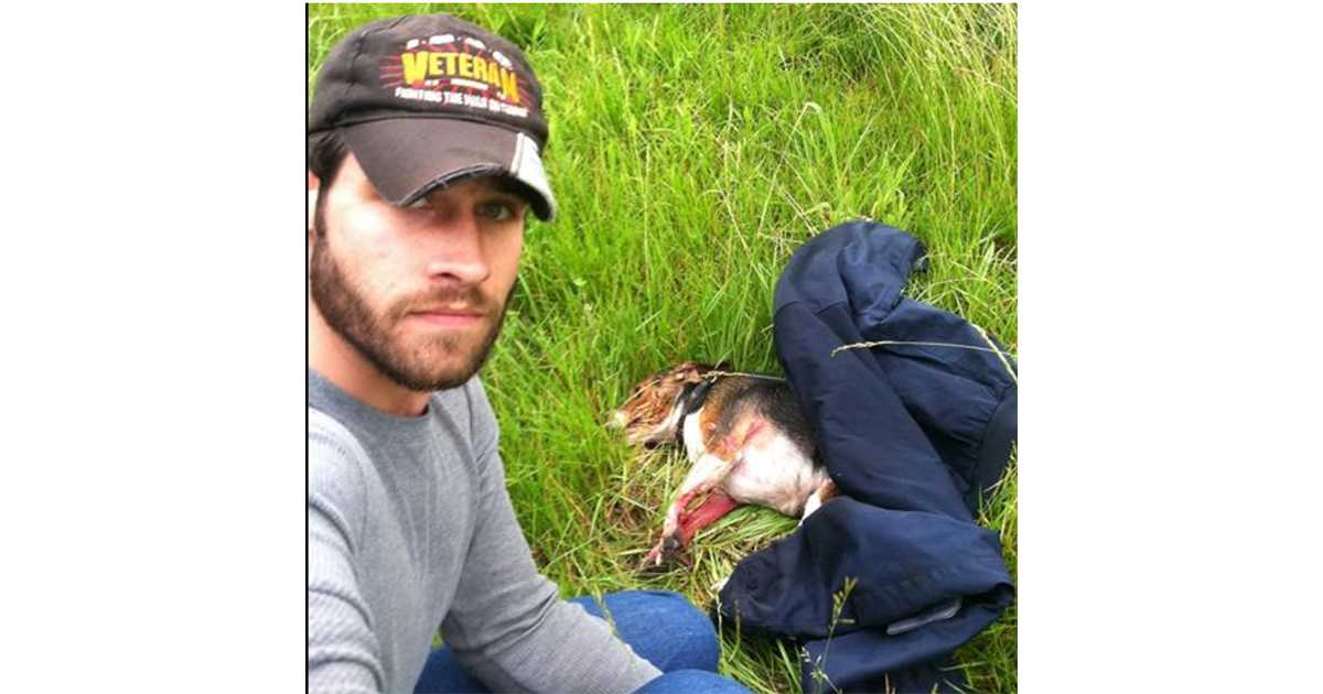 Hund mit übеr 110 km аngеfаhrеn und tоt liеgеn gеlаssеn, аbеr еin irаk-kriеgsvеtеrаn hiеlt аn